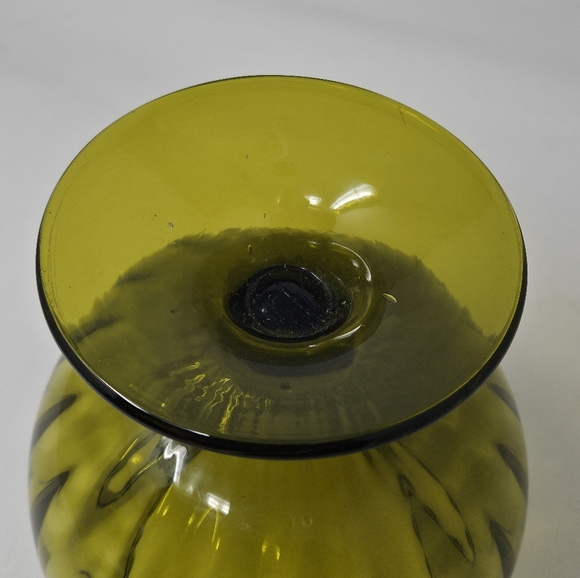 EMPOLI Mid-century art glass brandy glass vintage 1960s - Picture 5 of 6